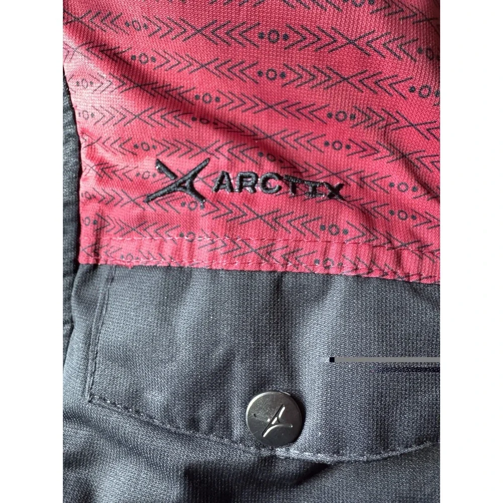 Arctix Slalom Red Black Boys Sz Medium 5K Insulated Hooded OutdoorJacket Pockets